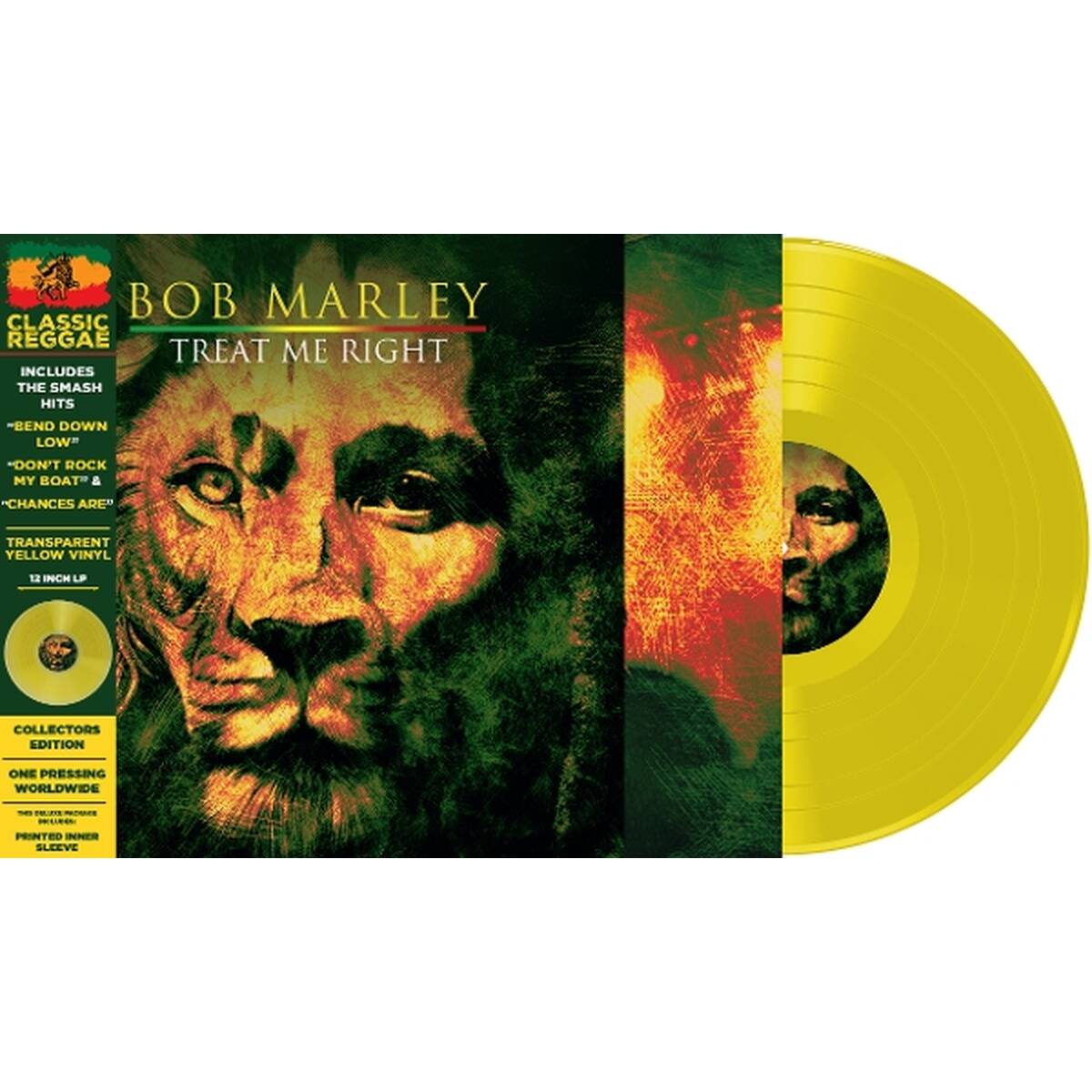 BOB MARLEY TREAT ME RIGHT VINYL COLLECTOR YELLOW