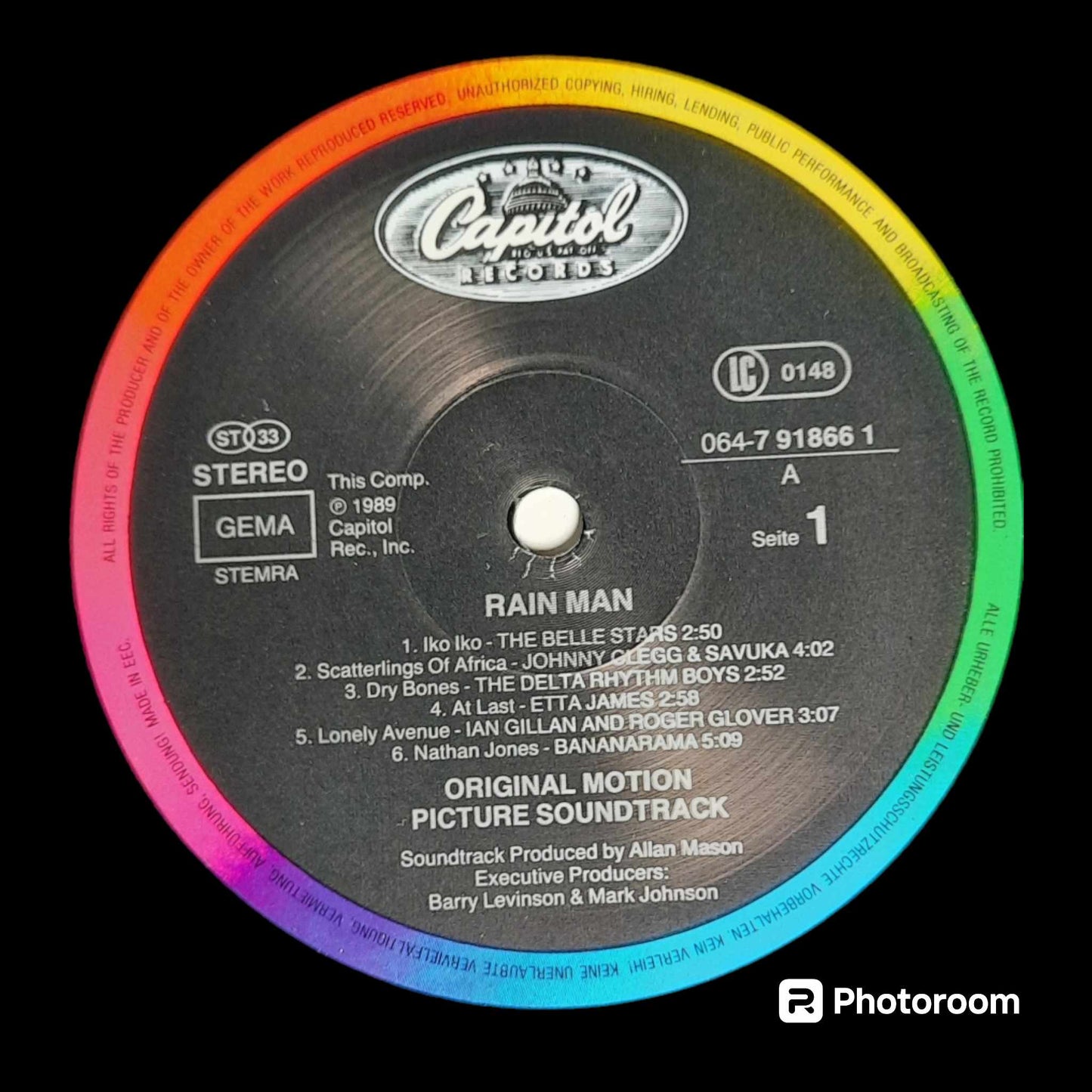 RAIN MAN-VARIOUS-ORIGINAL MOTION PICTURE SOUNDTRACK