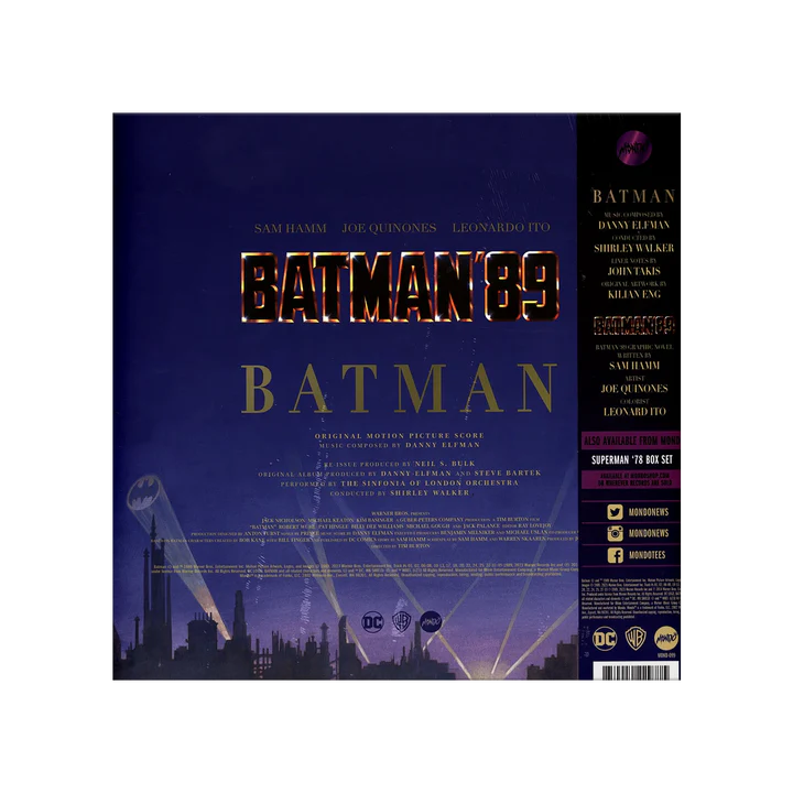 PRECO BATMAN'89 DANNY ELFMAN BOX COLLECTOR VINYL SOUNDTRACK