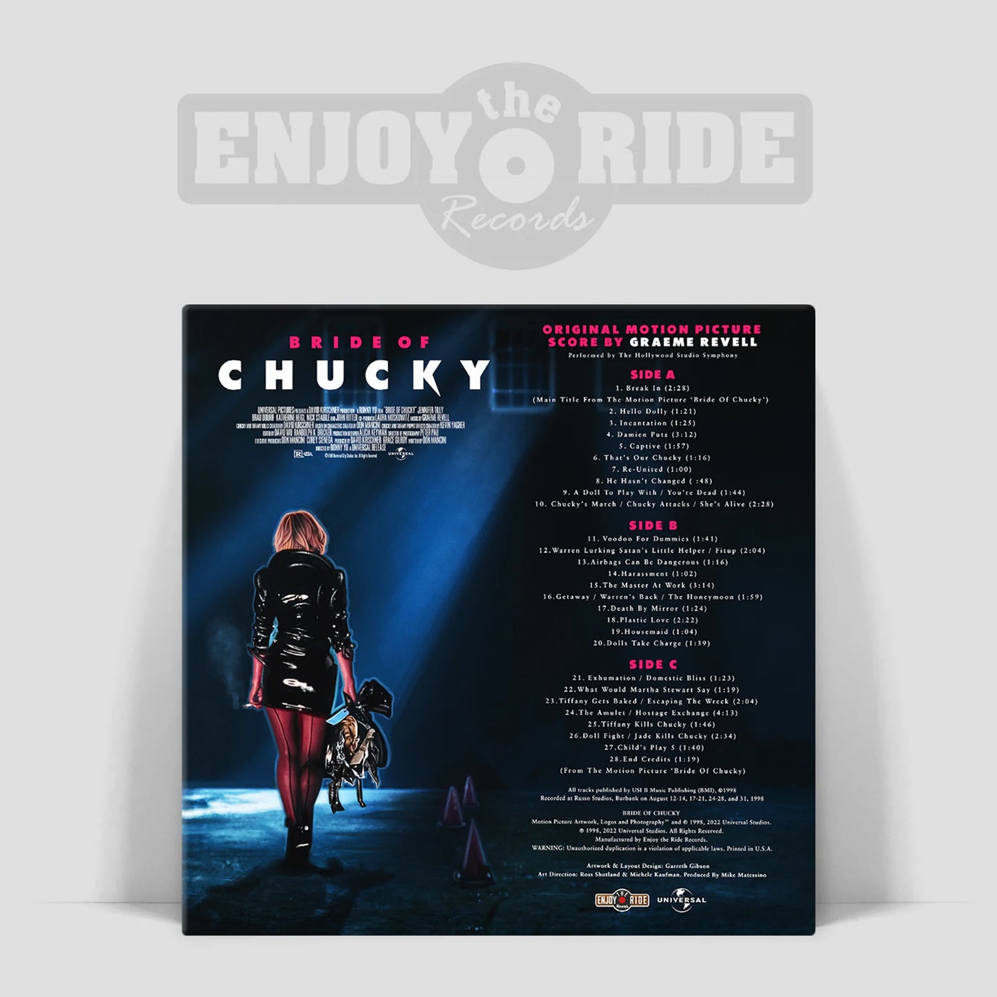 BRIDE OF CHUCKY- ORIGINAL MOTION PICTURE SCORE-2LP COLOR
