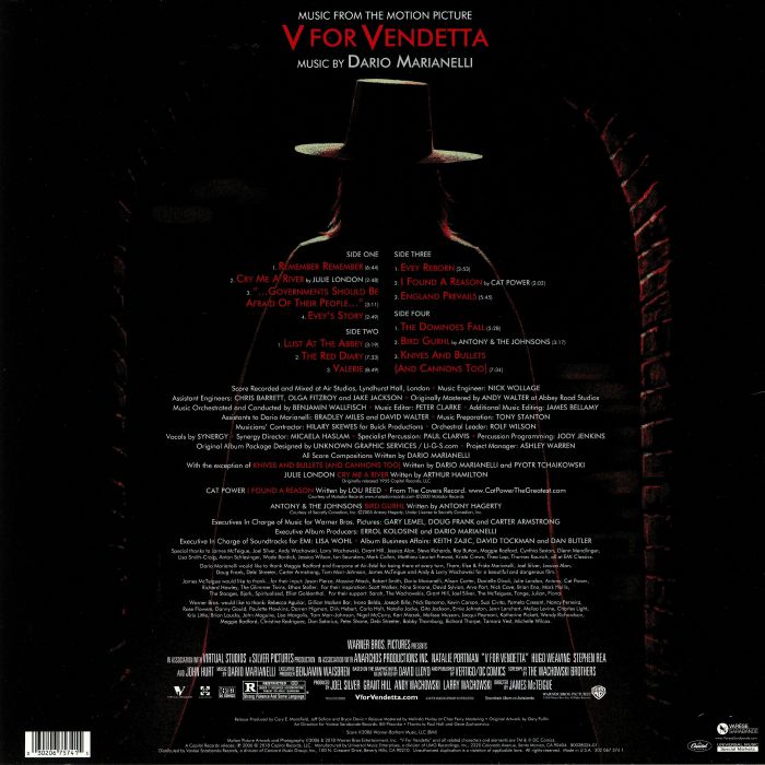 V For Vendetta Vinyl