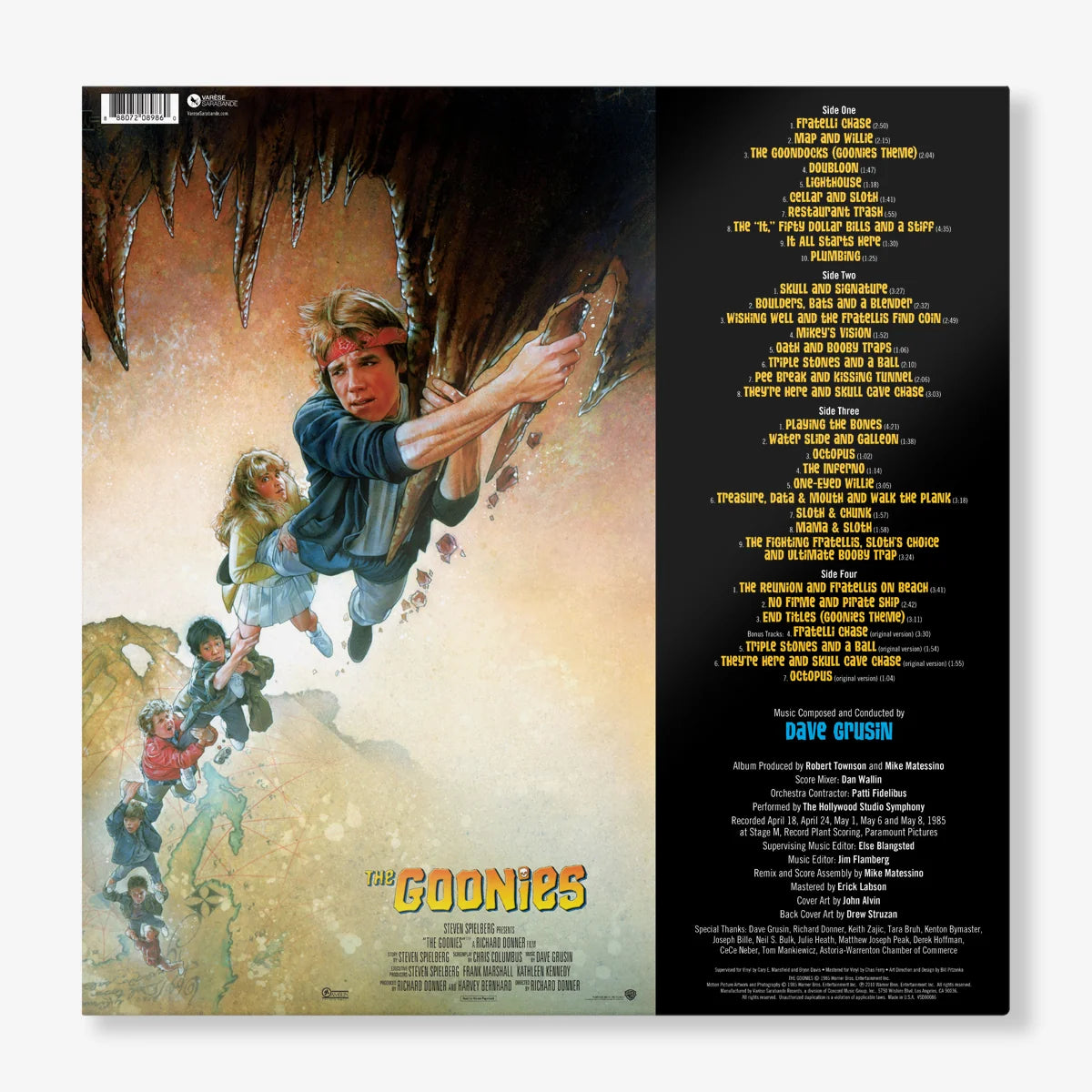 THE GOONIES-ORIGINAL MOTION PICTURE SCORE-2LP-DAVE GRUSIN