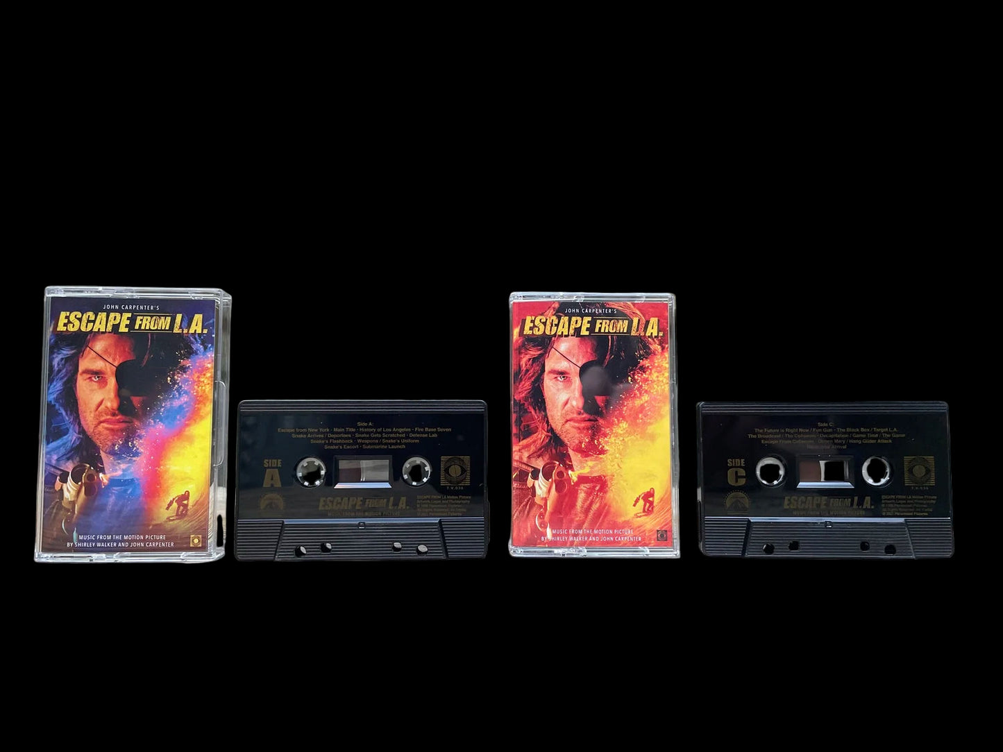 ESCAPE FROM L.A (1996) DOUBLE CASSETTE-JOHN CARPENTER &SHIRLEY WALKER