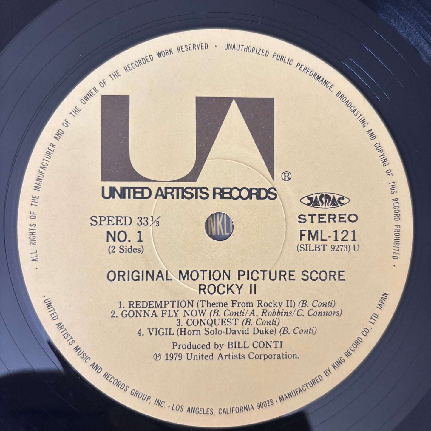 ROCKY 2-ORIGINAL MOTION PICTURE SOUNDTRACK-VINYL PRESSAGE JAPONAIS