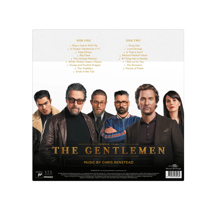 PRECO-THE GENTLEMEN VINYL COLLECTOR ORIGINAL MOTION PICTURE SOUNDTRACK