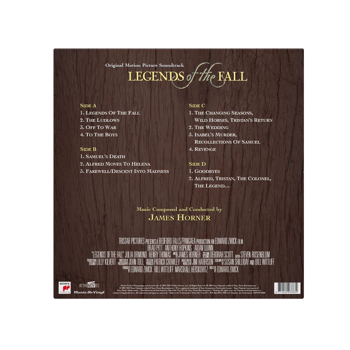 PRECO LEGENDS OF THE FALL JAMES HORNER 2 LP GOLD