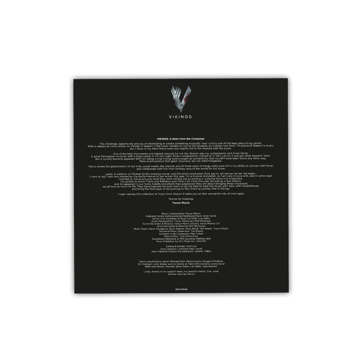 VIKINGS SAISON 2- TREVOR MORRIS 2LP RED