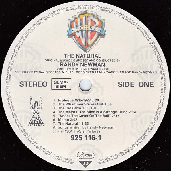 OG-THE NATURAL RANDY NEWMAN VINYL