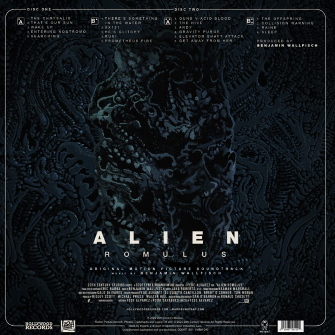 ALIEN ROMULUS -BENJAMIN WALLFISCH 2LP BLACK