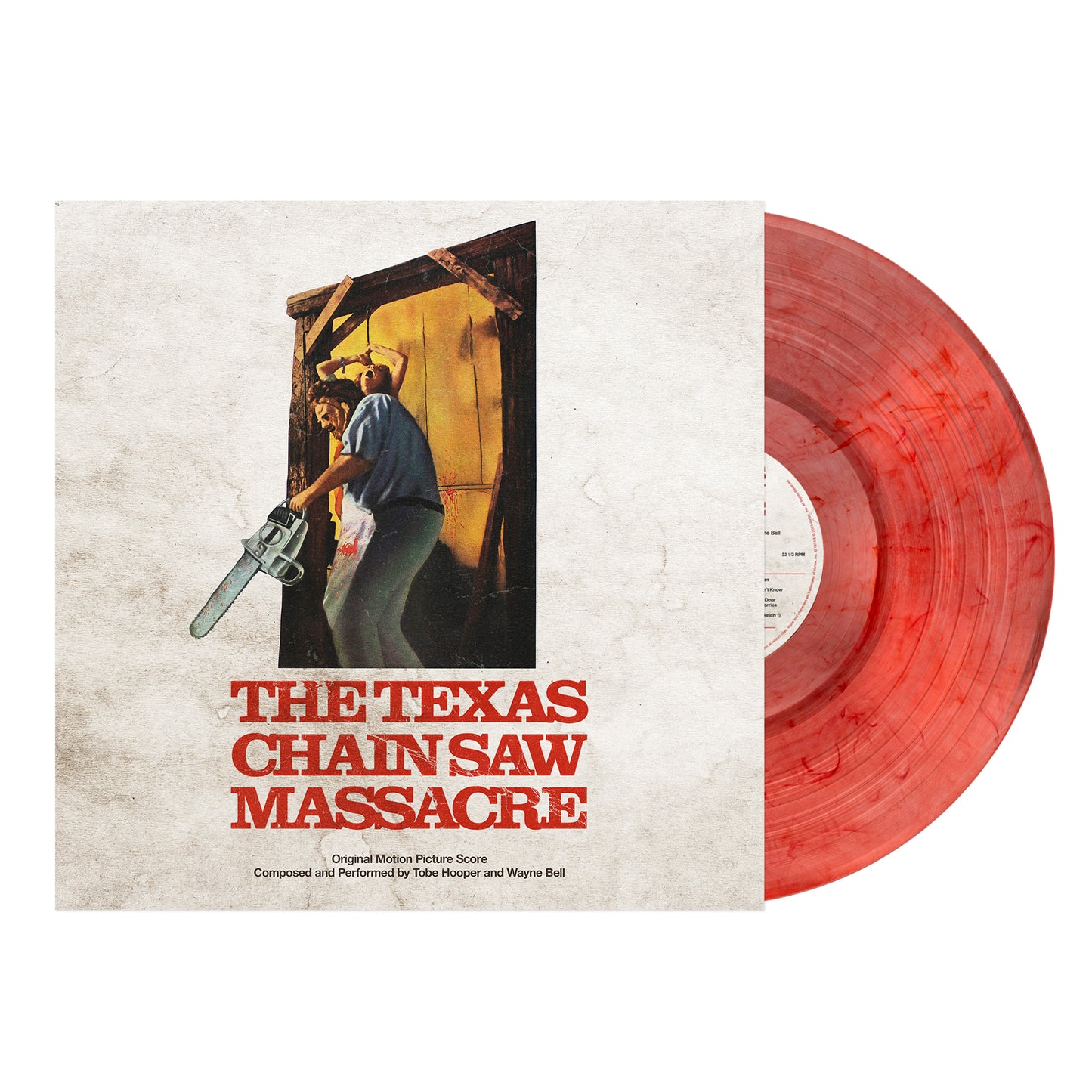 THE TEXAS CHAINSAW MASSACRE WAXWORK VINYL CLEAR WITH RED BLOOD SPLATTER