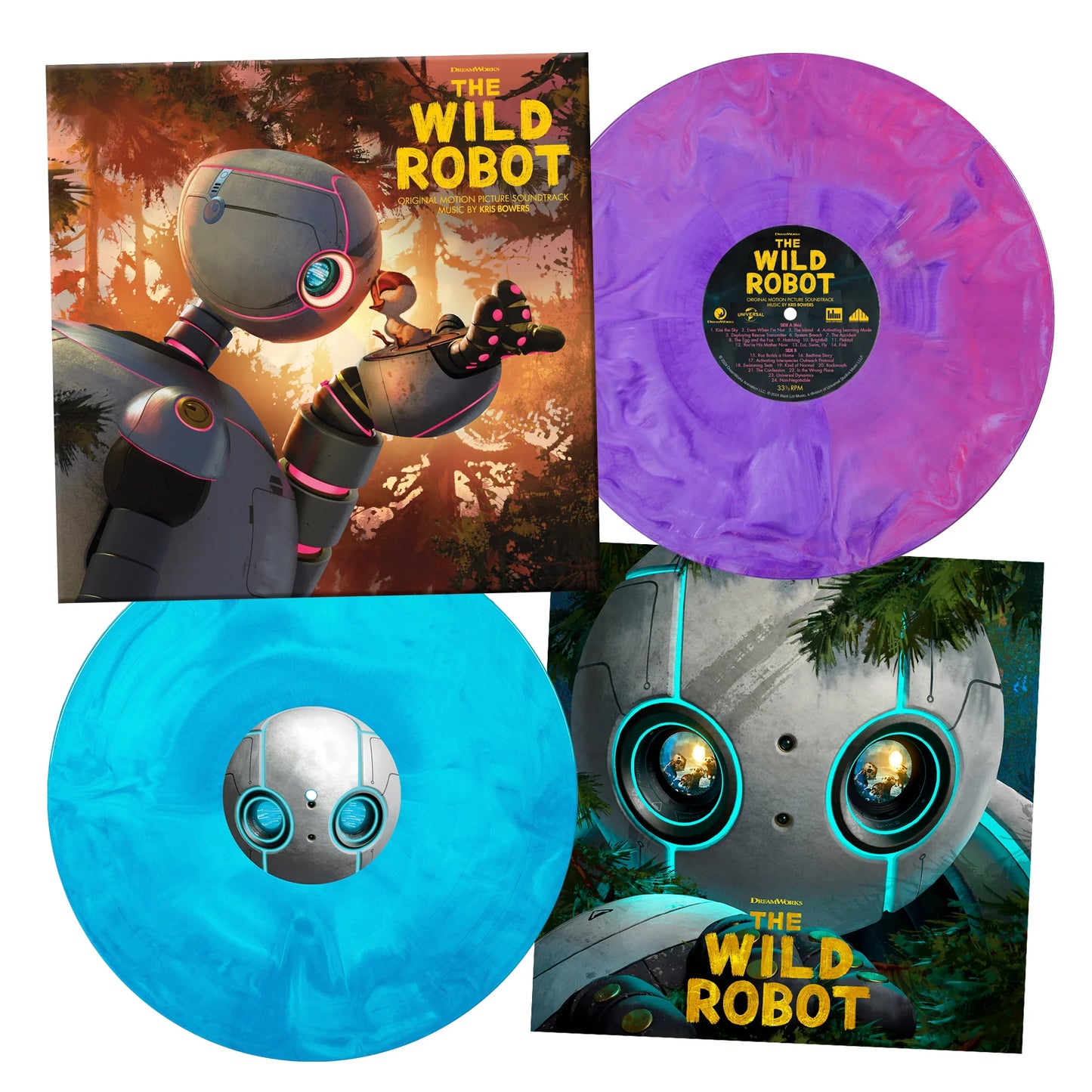 THE WILD ROBOT 2 VINYLES COULEUR ROZ WAXWORK