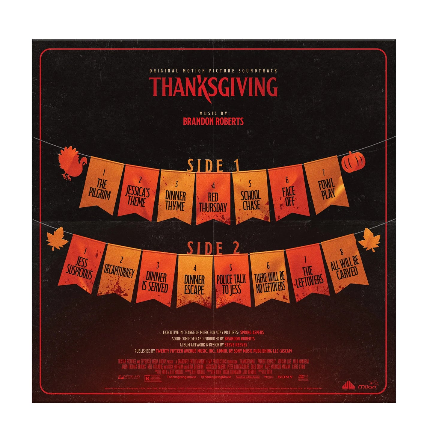 THANKSGIVING WAXWORK VINYL PUMPKIN PIE & BLOOD SWIRL COLOR
