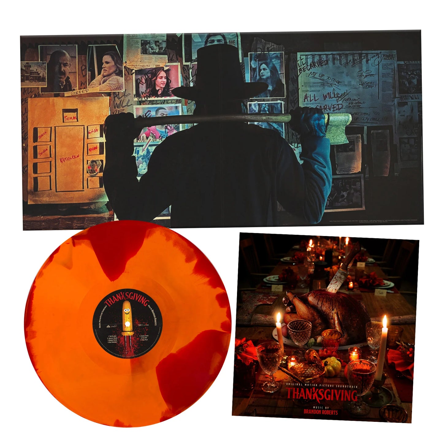 THANKSGIVING WAXWORK VINYL PUMPKIN PIE & BLOOD SWIRL COLOR
