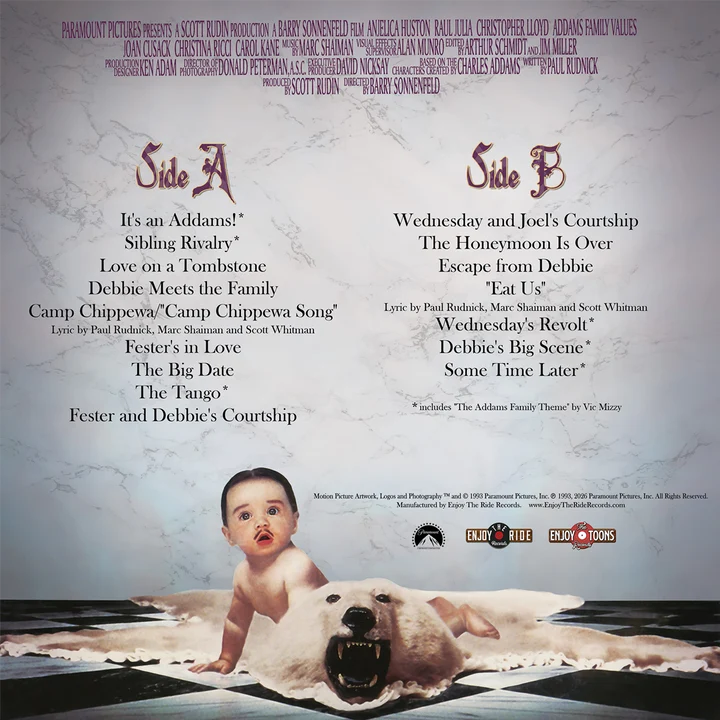 ADDAMS FAMILY VALUES-MARC SHAIMAN-VINYL COLOR