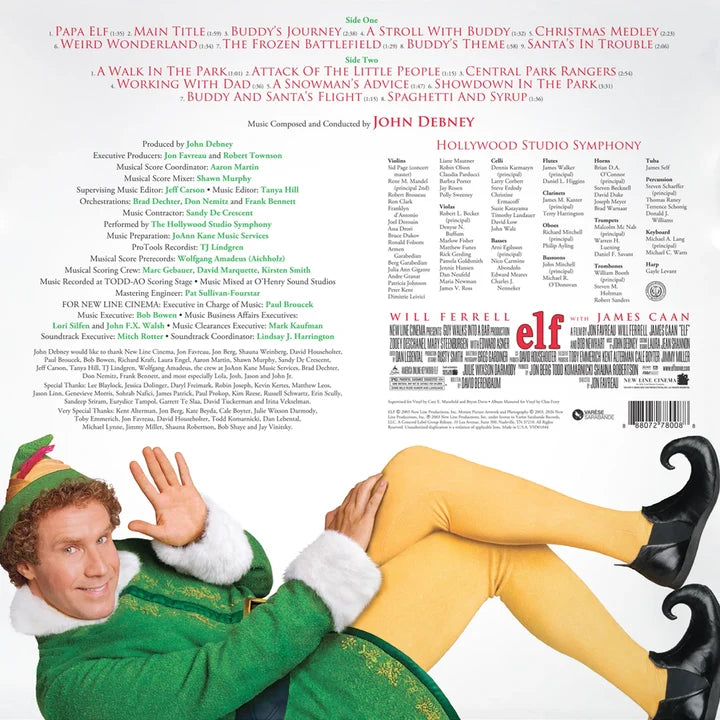 ELF-JOHN DEBNEY-ORIGINAL MOTION PICTURE SOUNDTRACK-VINYL COLLECTOR