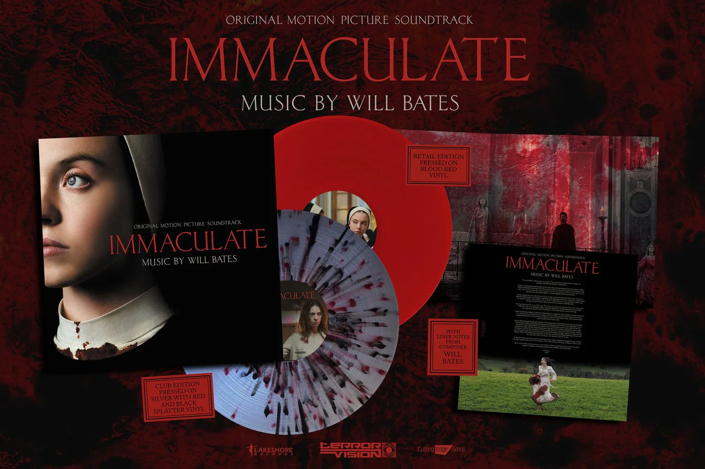 IMMACULATE OST COLORED VINYL BLOOD -WILL BATES