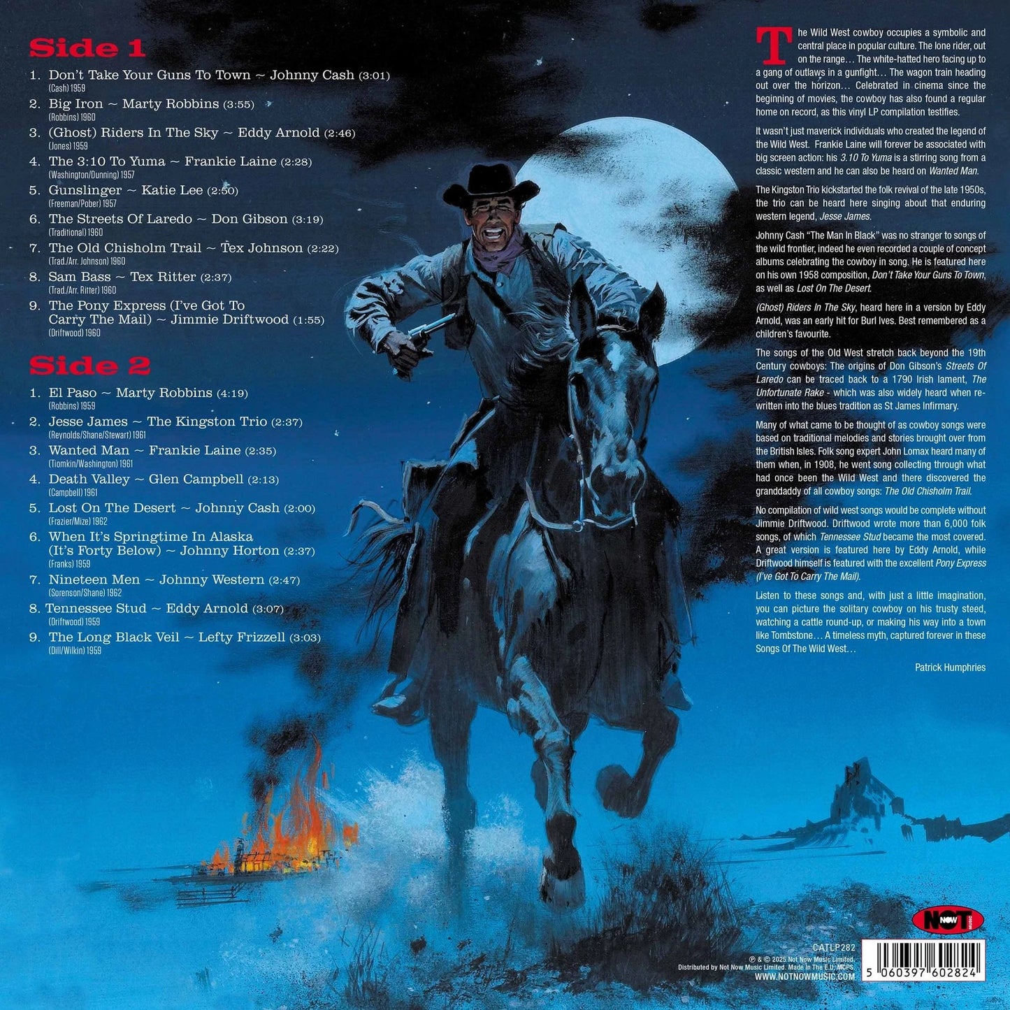 V/A SONGS OF THE WILD WEST VINYL