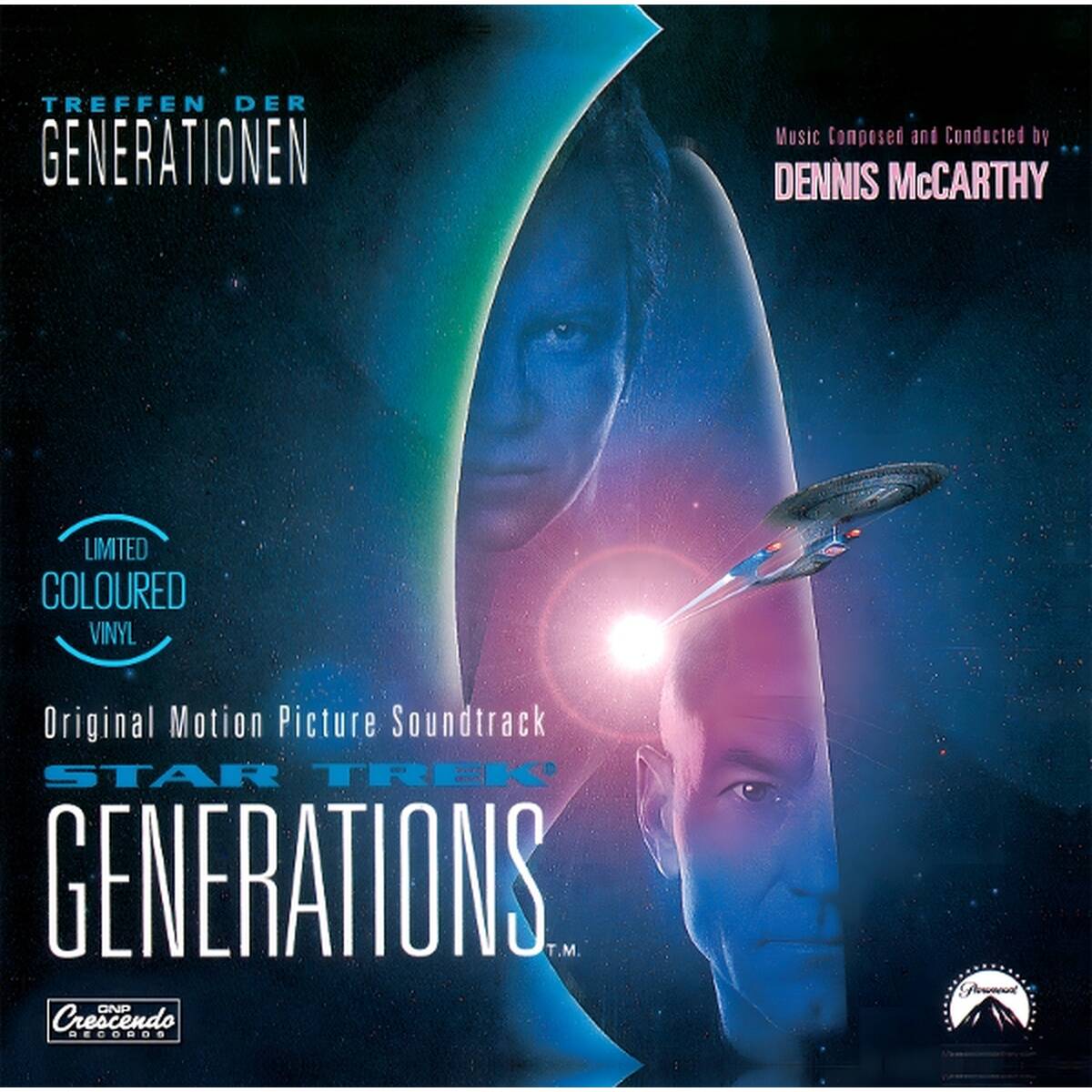 STAR TREK GENERATIONS ORIGINAL SOUNDTRACK COLOURED VINYL