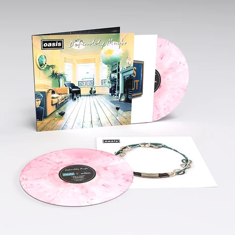 Oasis Definitely Maybe 30th Anniversaire Strawberry & Cream Colored Vinyl Edition