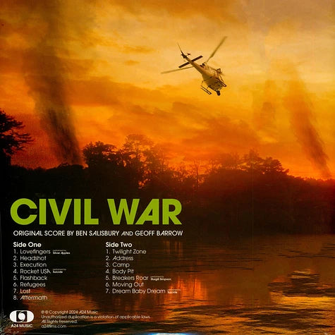 OST Civil War-Ben Salisbury & Geoff Barrow-1 vinyl neon green