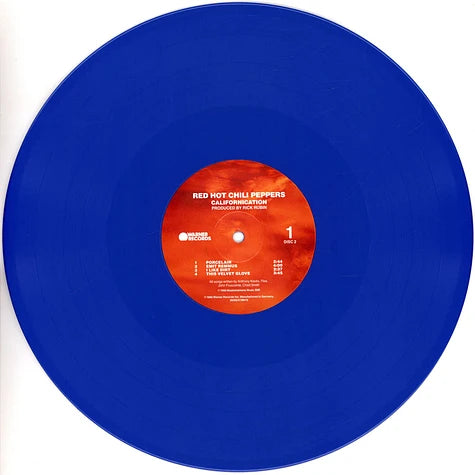 Red Hot Chili Peppers Californication Red & Ocean Blue Vinyl Edition