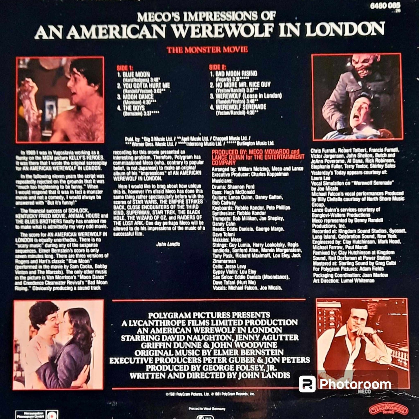 AN AMERICAN WEREWOLF IN LONDON-ORIGINAL MOTION PICTURE SOUNDTRACK