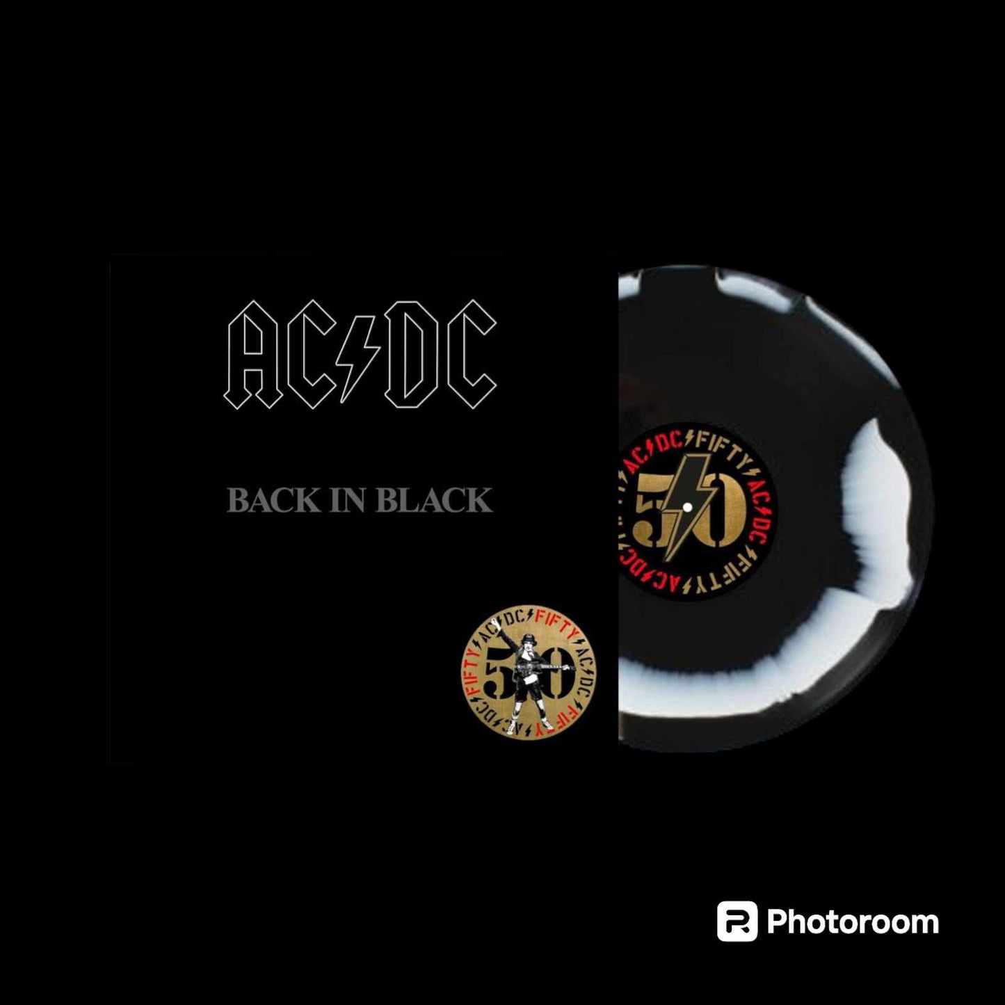 AC/DC Back In Black 50th Anniversary -Black Marbled Vinyl collector Edition