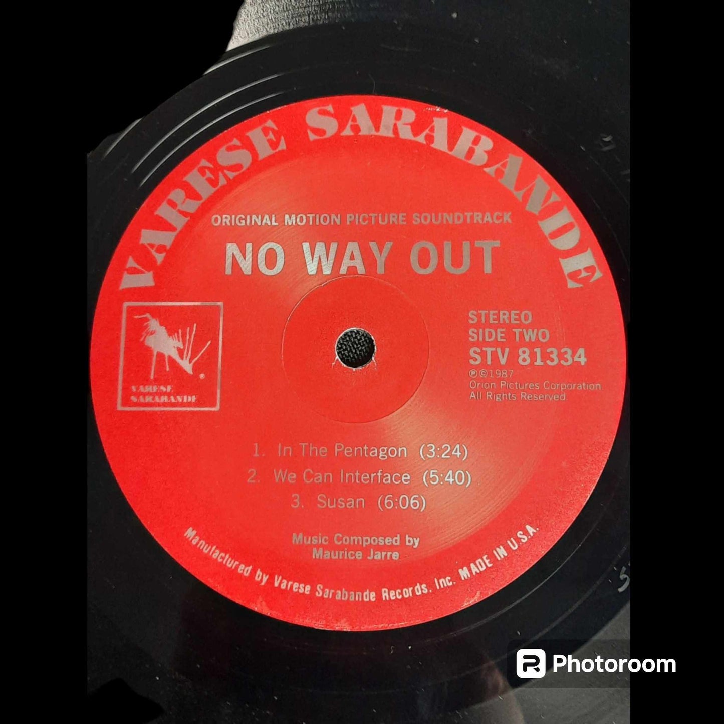 OCCASION VINYL SOUNDTRACK-NO WAY OUT-SENS UNIQUE