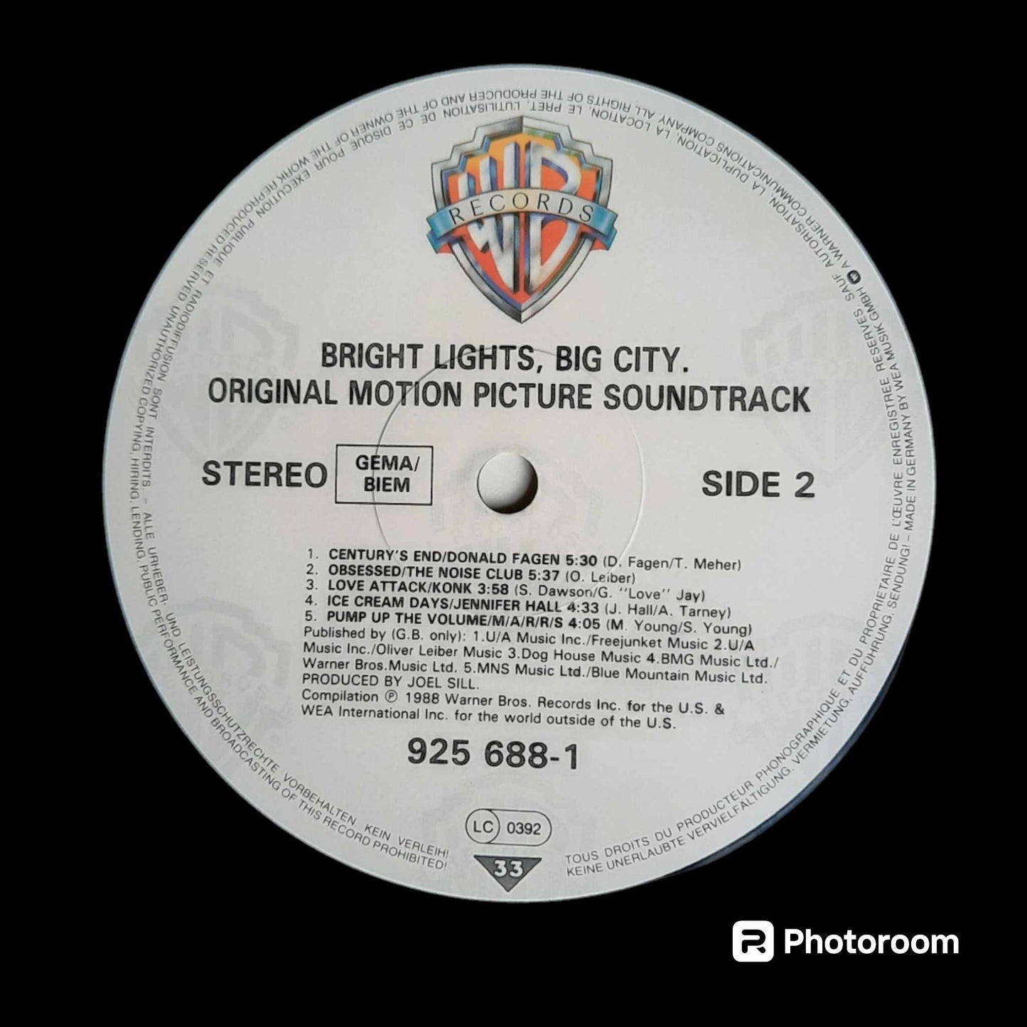 OCCASION VINYL SOUNDTRACK-BRIGHT LIGHTS BIG CITY