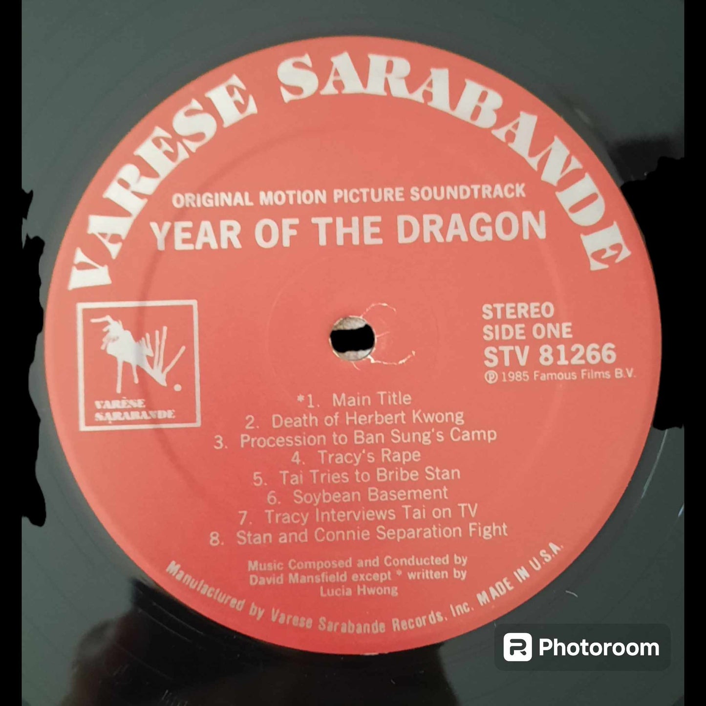 OCCASION -OG -SOUNDTRACK- YEAR OF THE DRAGON-1LP