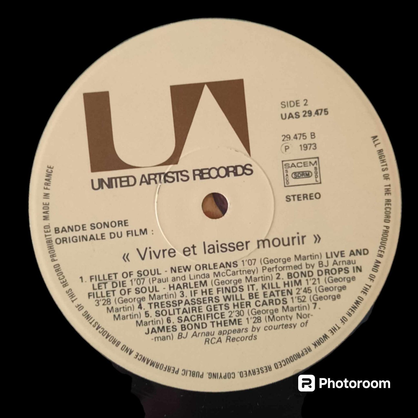 OCCASION-OG-SOUNDTRACK-VIVRE ET LAISSER MOURIR-1LP