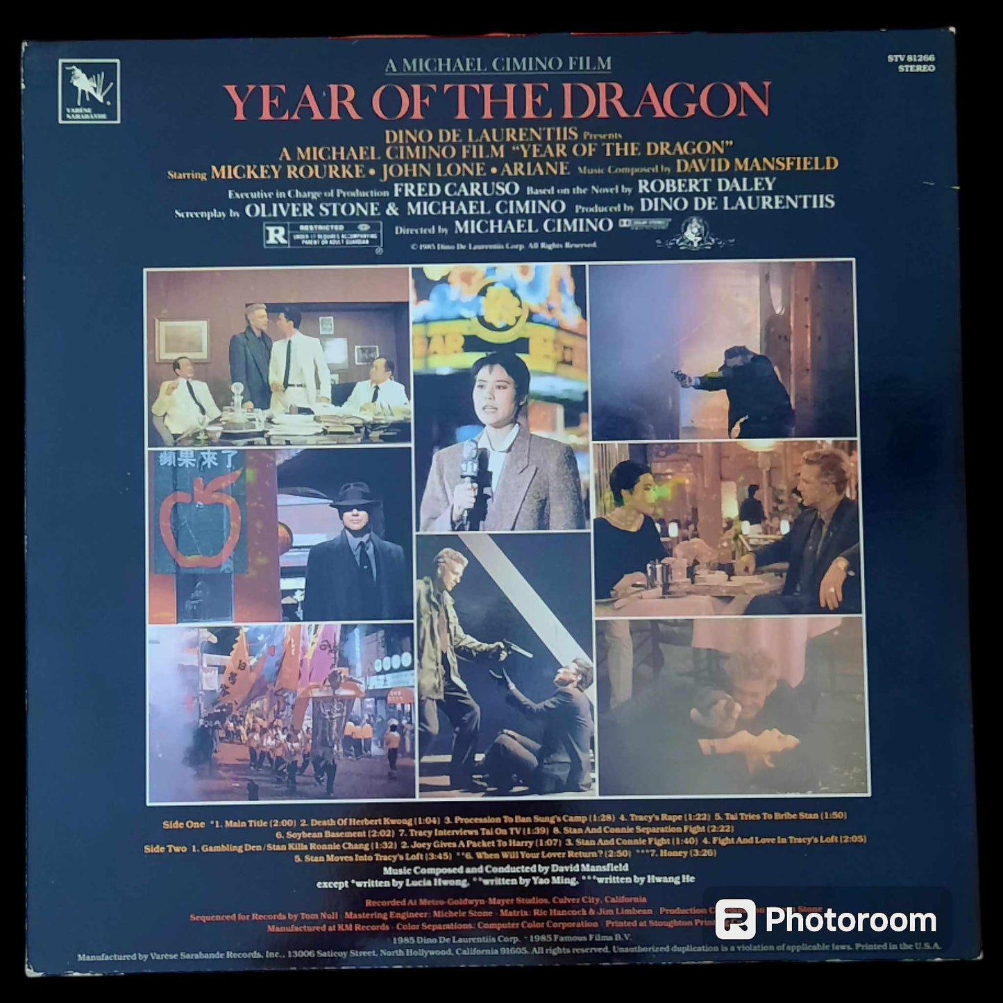 OCCASION -OG -SOUNDTRACK- YEAR OF THE DRAGON-1LP