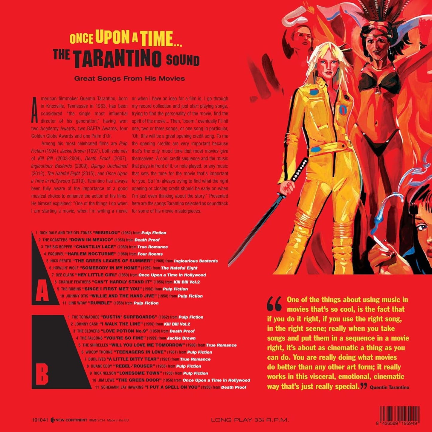 V/A Once Upon a Time the Tarantino Sound 1 vinyl rouge