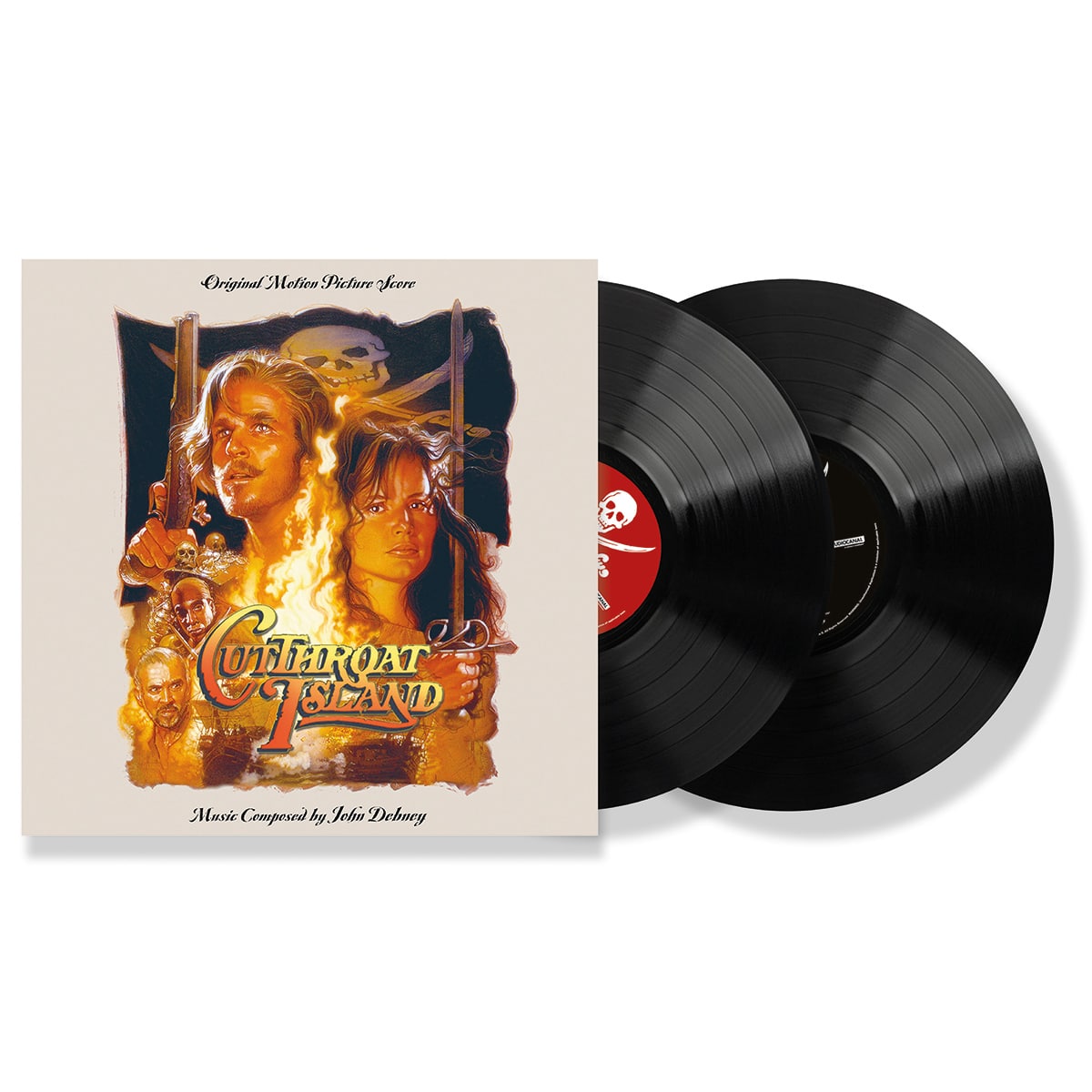OCCASION CUTTHROAT ISLAND- JOHN DEBNEY 2 VINYLES NOIR