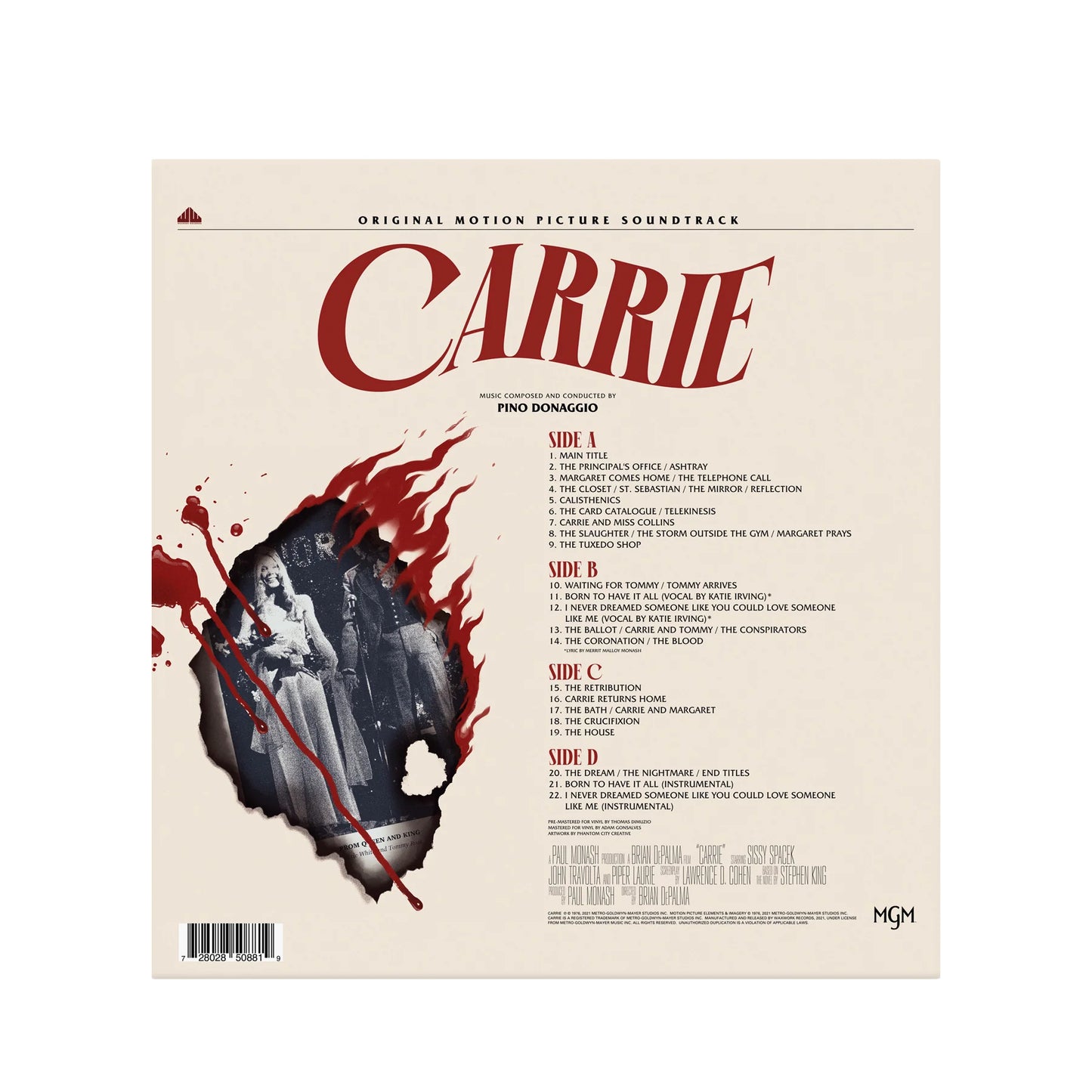 CARRIE  VINYL WAXWORK 2LP COULEUR