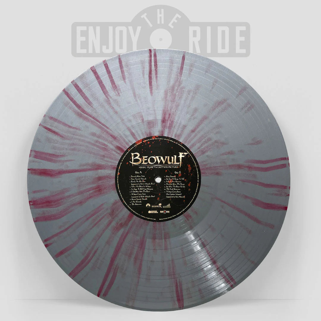 VINYL BEOWULF SOUNDTRACK-1 LP SILVER RED SPLATTER