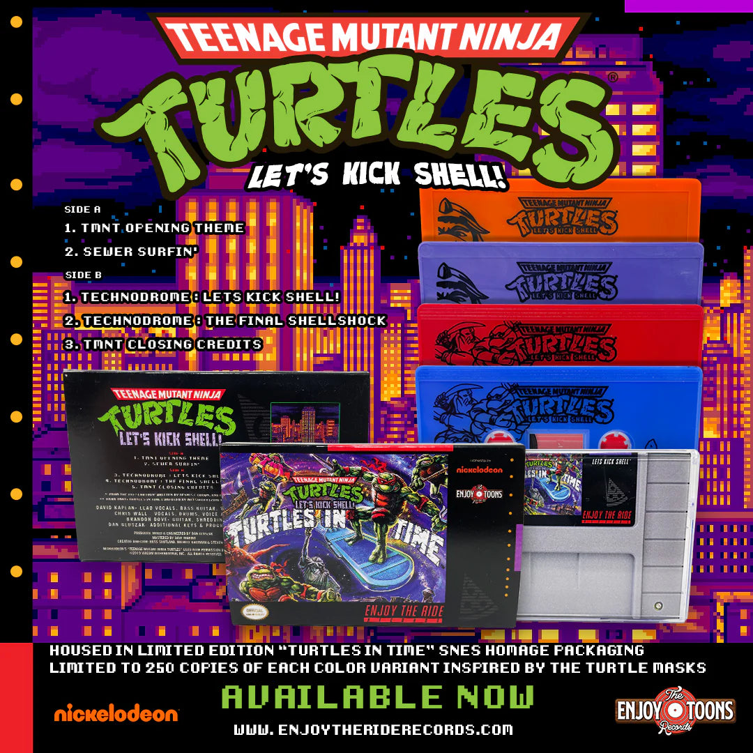CASSETTE TEENAGE MUTANT NINJA TURTLES:LET'S KICK SHELL