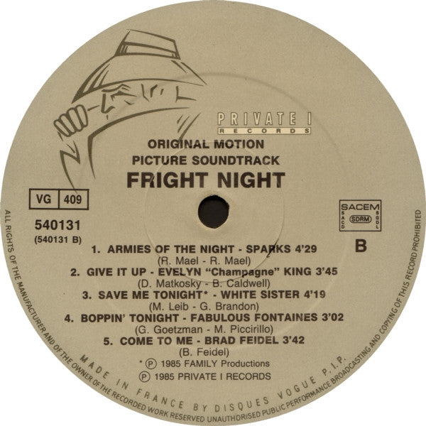 FRIGHT NIGHT ORIGINAL MOTION PICTURE SOUNDTRACK