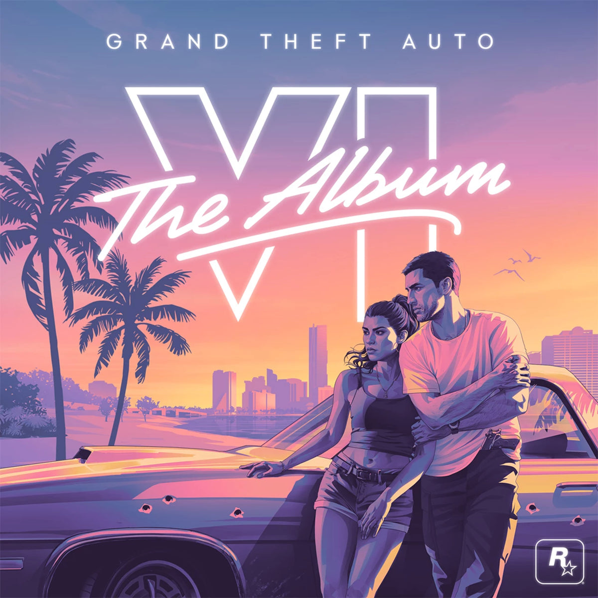 GRAND THEFT AUTO VI:THE ALBUM-2LP PINK AND BLUE
