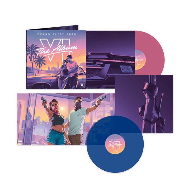 GRAND THEFT AUTO VI:THE ALBUM-2LP PINK AND BLUE