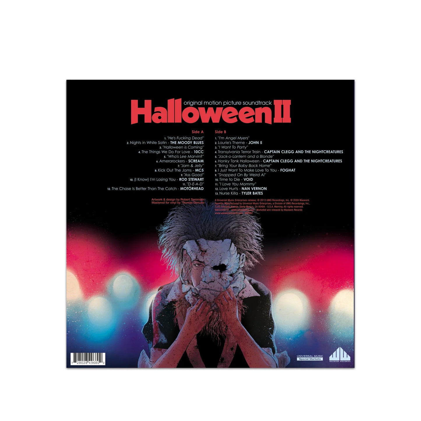 PROMO WAXWORK-Rob Zombie's Halloween II -1 VINYL PUMPKIN ORANGE CANDY APPLE RED