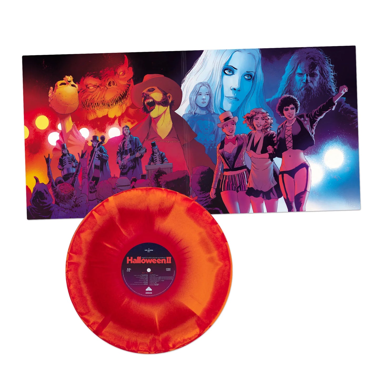 PROMO WAXWORK-Rob Zombie's Halloween II -1 VINYL PUMPKIN ORANGE CANDY APPLE RED