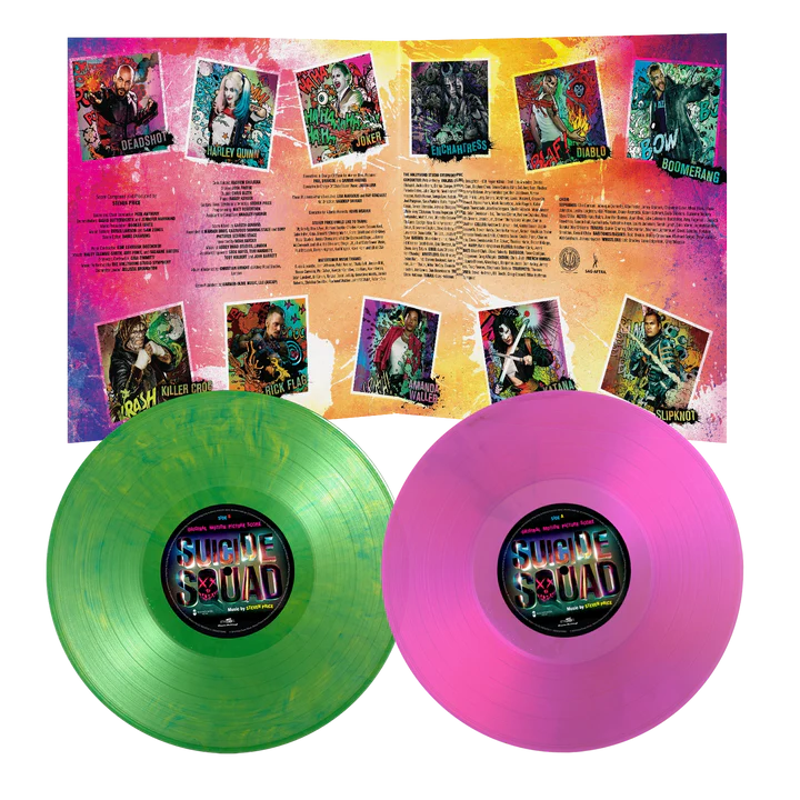 SUICIDE SQUAD 2 VINYLES COLLECTOR COULEUR