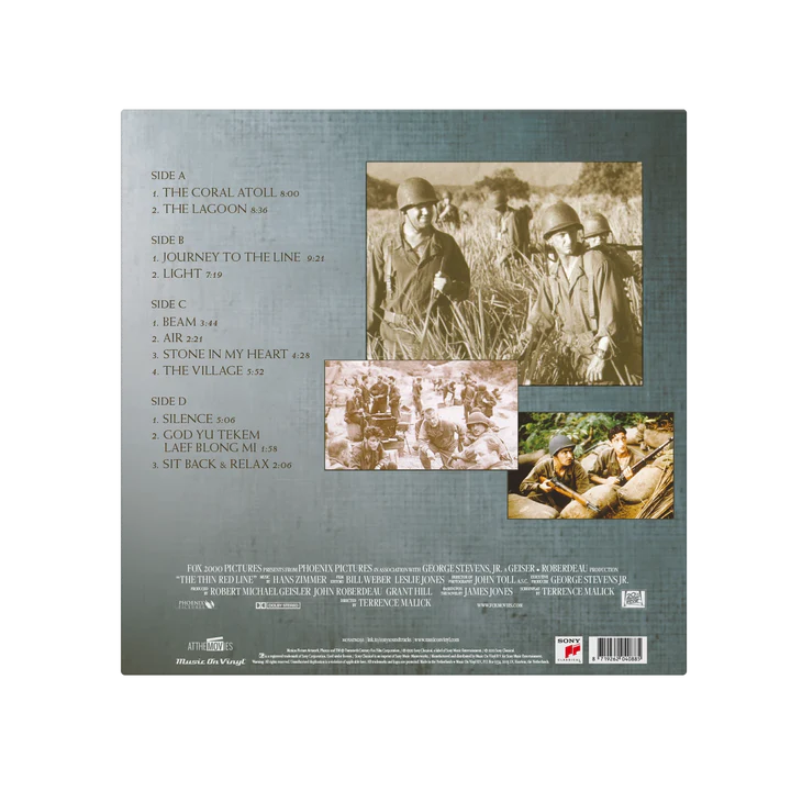THE THIN RED LINE -HANS ZIMMER-VINYL COLLECTOR AQUAMARINE