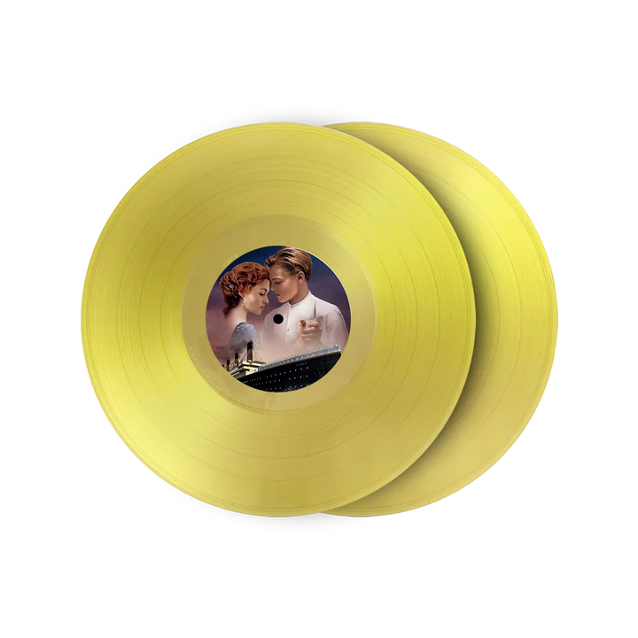 BACK TO TITANIC JAMES HORNER COLLECTOR YELLOW VINYL
