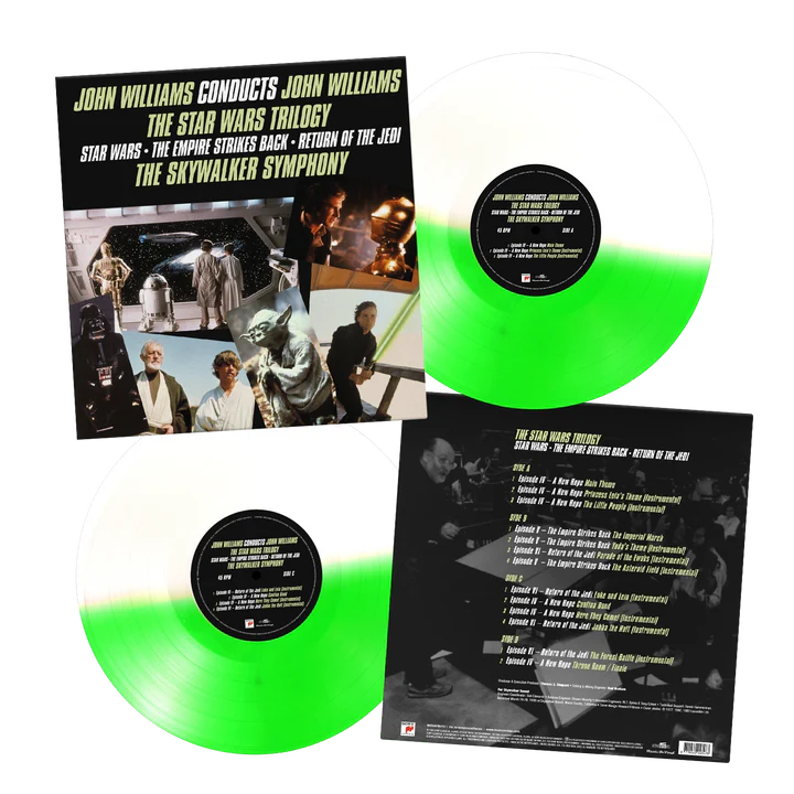 JOHN WILLIAMS CONDUCTS-THE STAR WARS TRILOGY (GREEN/WHITE SPLIT VINYL)