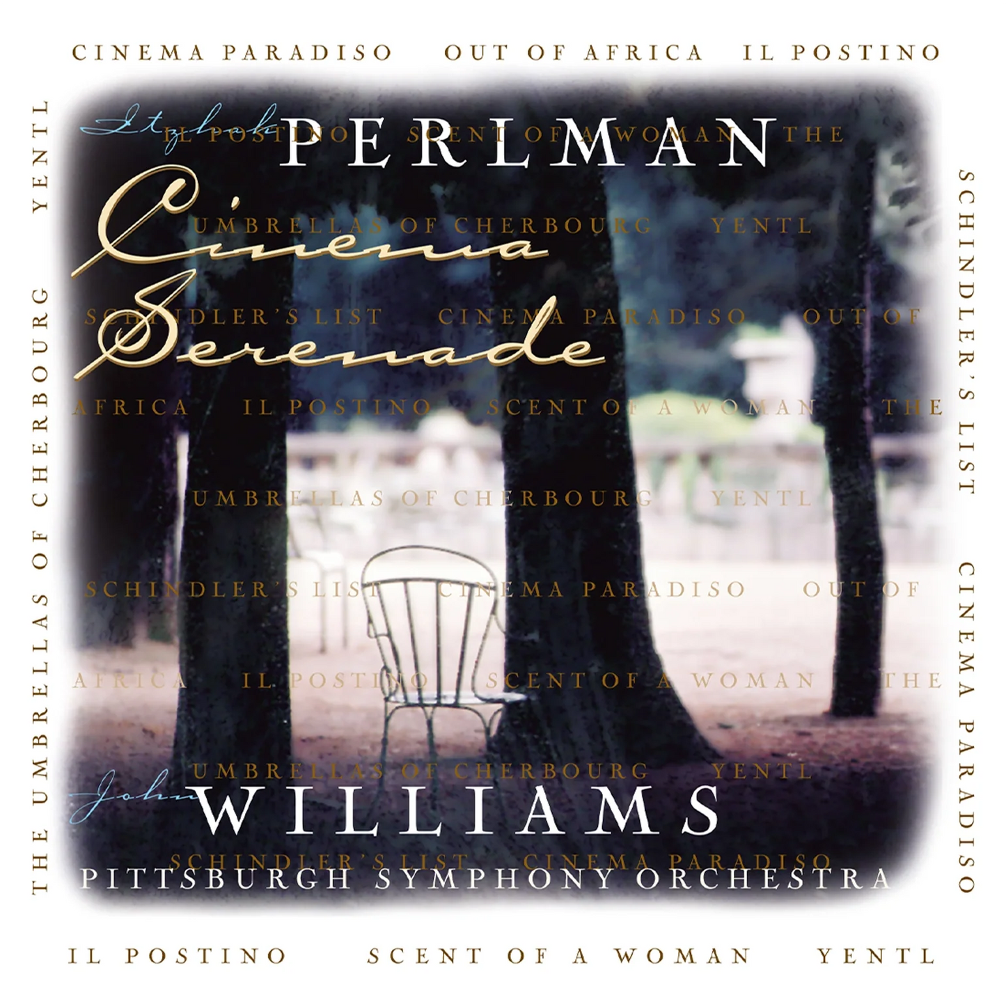 CINEMA SERENADE AQUAMARINE VINYL-JOHN WILLIAMS ITZHAK PERLMAN