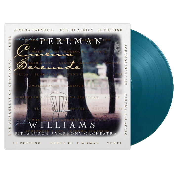 CINEMA SERENADE AQUAMARINE VINYL-JOHN WILLIAMS ITZHAK PERLMAN