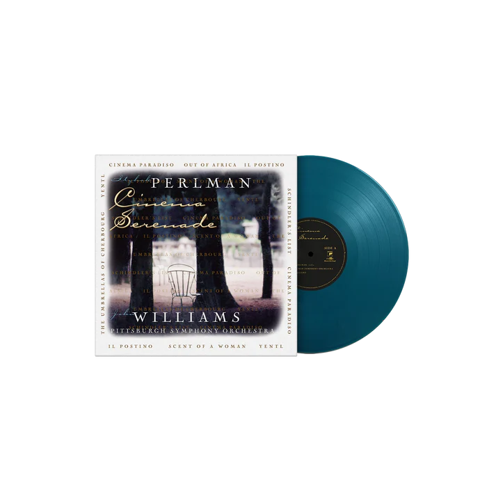 CINEMA SERENADE AQUAMARINE VINYL-JOHN WILLIAMS ITZHAK PERLMAN