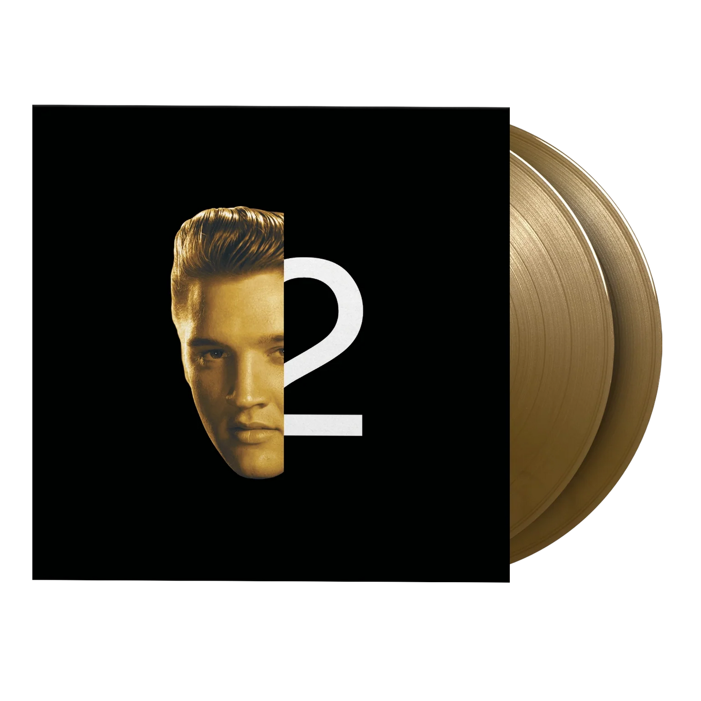 ELVIS PRESLEY-2ND TO NONE GOLD VINYL